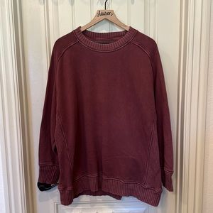 Plum Aerie oversized crewneck sweater L
